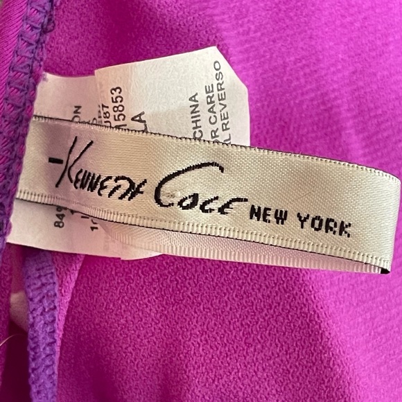 Kenneth Cole New York Halter Bikini Swim Top with Flowers - Picture 3 of 7